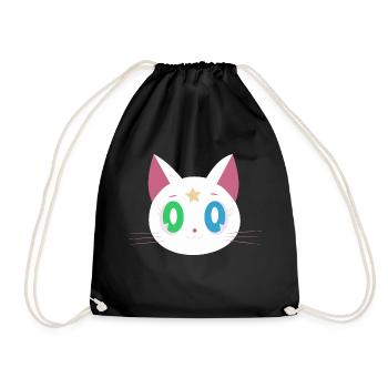 Chat drôle - Sac de sport léger - noir - Devant