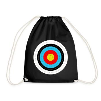 Target in archery - Drawstring Bag - black - Front