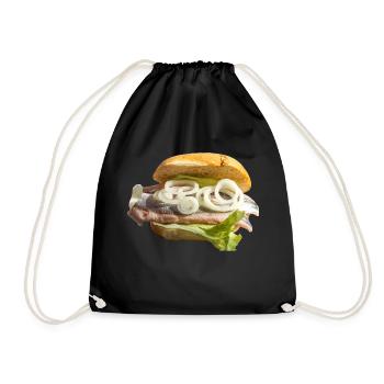 Pains de poisson - Sac de sport léger - noir - Devant