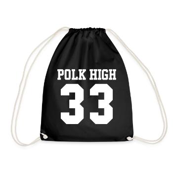 Polk High 33 - Drawstring Bag - black - Front