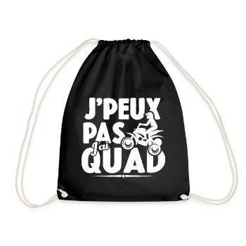 Je Peux Pas J'ai Quad Cadeau Conducteur De Quad - Sac de sport léger - noir - Devant