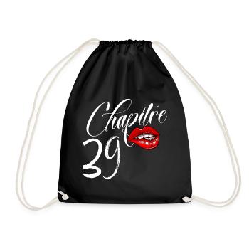Femme Chapitre 39 Anniversaire 39 ans Glamour - Sac de sport léger - noir - Devant
