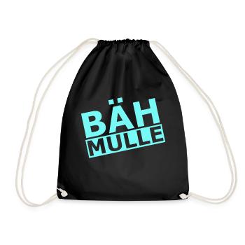 Bähmulle Bähmull Weeping whine crying - Drawstring Bag - black - Front