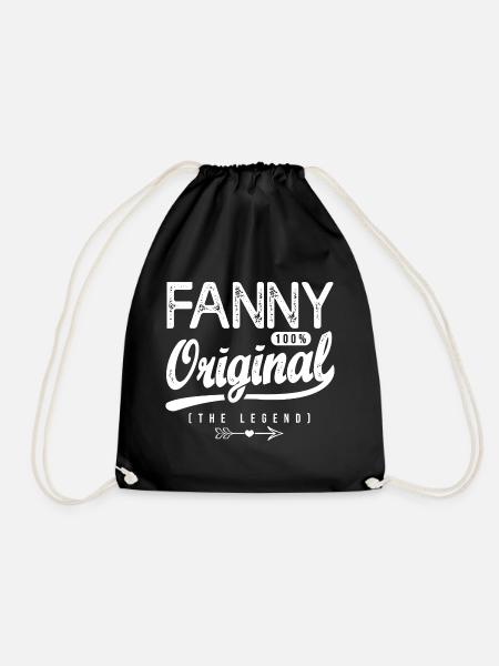 Fanny ORIGINAL personalisiertes Shirt Vorname Fanny - Turnbeutel - Schwarz