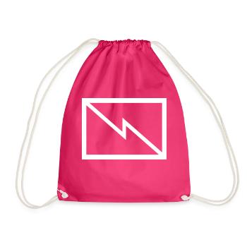 Fernmelder Taktisches Zeichen Bundeswehr - Turnbeutel - Fuchsia - Vorne
