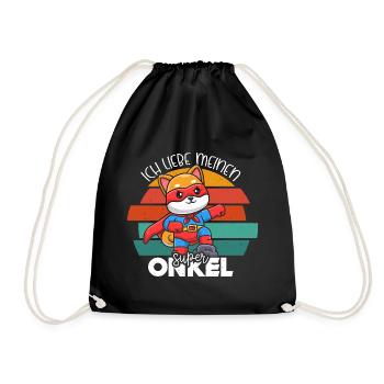 Super Onkel - Turnbeutel - Schwarz - Vorne