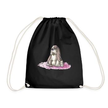 Basset - Turnbeutel - Schwarz - Vorne