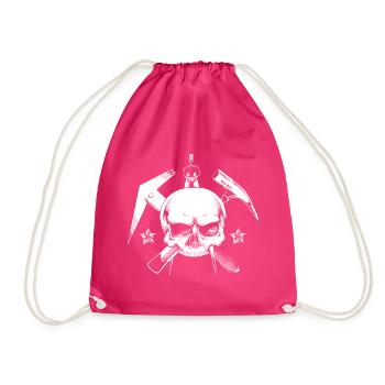 Dachdecker - Turnbeutel - Fuchsia - Vorne