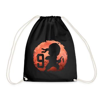 Kleiner Ninja 9. Geburtstag Junge 9 Jahre alt - Turnbeutel - Schwarz - Vorne