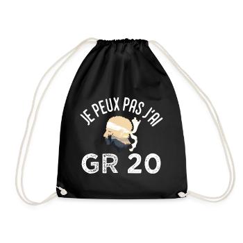 je peux pas j ai GR 20 randonnée corse - Sac de sport léger - noir - Devant