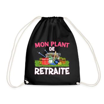 Femme Retraite Jardin Cadeau Maman Mamie - Sac de sport léger - noir - Devant