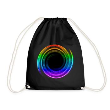Schwarzes Loch, Weltraum, Physik, Universum, Gay - Turnbeutel - Schwarz - Vorne