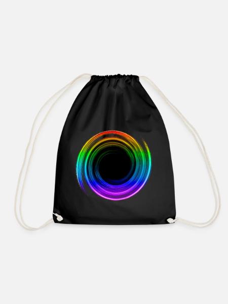 Schwarzes Loch, Weltraum, Physik, Universum, Gay - Turnbeutel - Schwarz