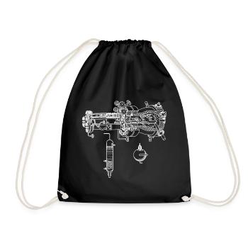 Nuclear reactor Phyik - Drawstring Bag - black - Front