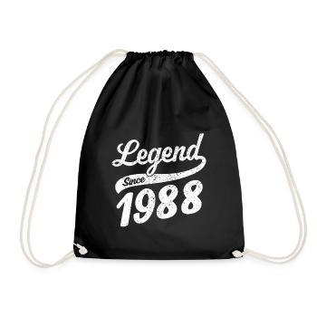 Legend since 1988 vintage 1988 - Turnbeutel - Schwarz - Vorne