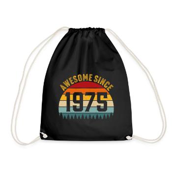 Génial depuis 1975 t-shirt rétro 1975 - Sac de sport léger - noir - Devant