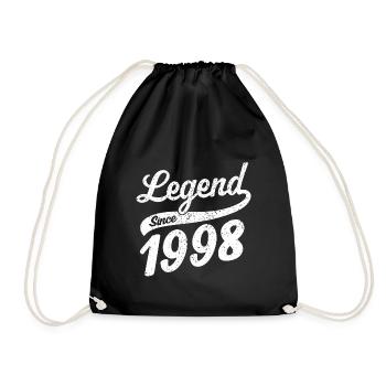 Légende depuis 1998 - Sac de sport léger - noir - Devant