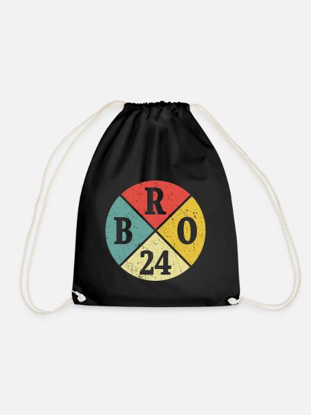 Brother Bro 2024 Big Brother Gift - Drawstring Bag - black