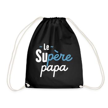 Super Dad - Drawstring Bag - black - Front