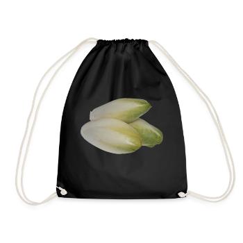 salad salad lettuce halloween vegetables vegetables12 - Drawstring Bag - black - Front