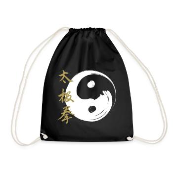Tai Chi Chuan Chinesische Innere Kampfkunst - Turnbeutel - Schwarz - Vorne