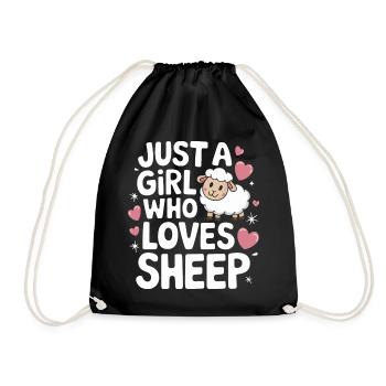 Sheep Sheep Farmer Lamb Farmer - Drawstring Bag - black - Front