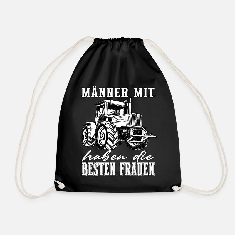 Männer mit MBTrac - Offroad - Universal Motorgerät - Turnbeutel - Schwarz