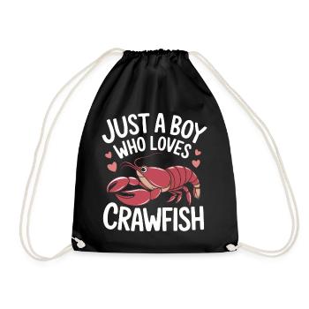 Homards, crabes, crevettes, fruits de mer - Sac de sport léger - noir - Devant