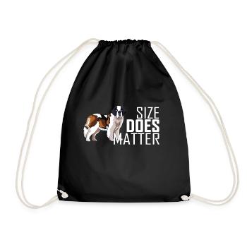 Chien - Sac de sport léger - noir - Devant
