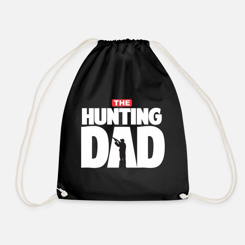 Papa Shirts/Papa Sprüche/bester Papa / Jagdvater - Turnbeutel - Schwarz