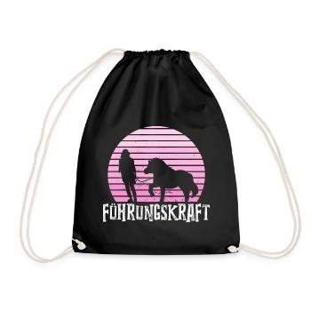 Führungskraft Shetty Shetland Pony Pferde Geschenk - Turnbeutel - Schwarz - Vorne