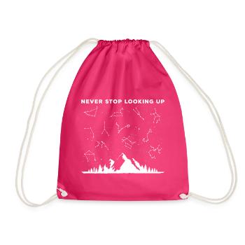 Teleskop Physiker - Turnbeutel - Fuchsia - Vorne