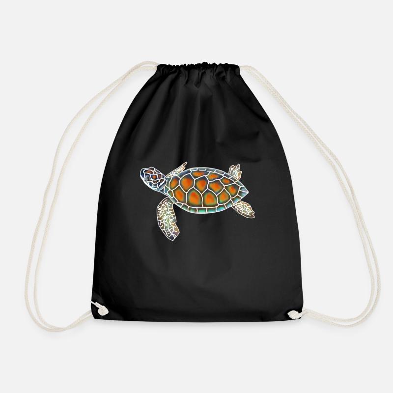 Wasserschildkröte - Turnbeutel - Schwarz