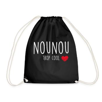 Nounou Trop Cool Cadeau Femme - Sac de sport léger - noir - Devant