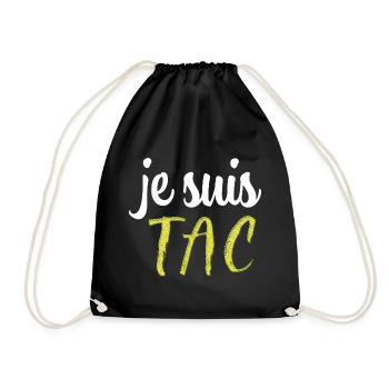 Je Suis Tac Cadeau Saint Valentin Humour - Sac de sport léger - noir - Devant