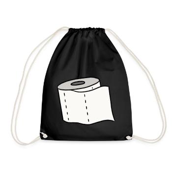 Papier toilette Pandémie Corona - Sac de sport léger - noir - Devant