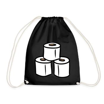 PQ Tour de papier toilette - Sac de sport léger - noir - Devant