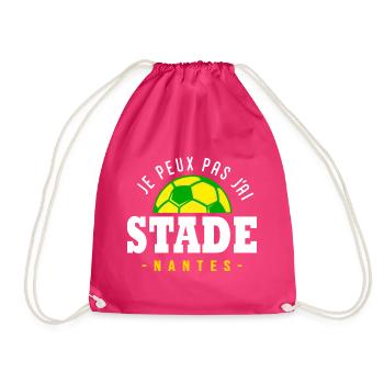 Je peux pas j ai Stade Nantes football - Sac de sport léger - fuchsia - Devant