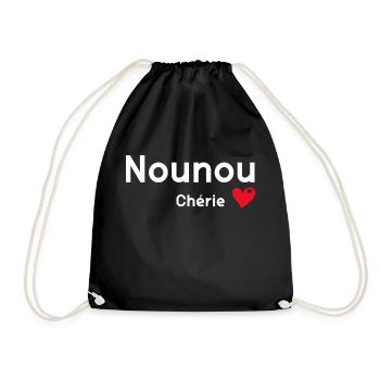 Nounou Cadeau Femme Tatie Bébé - Sac de sport léger - noir - Devant