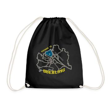 Döbling Wien 19 - Turnbeutel - Schwarz - Vorne