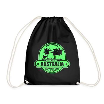 Australie - Surf - Sac de sport léger - noir - Devant