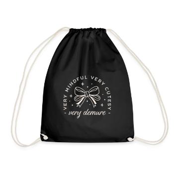 Very demure very mindful very cutesy - Sac de sport léger - noir - Devant