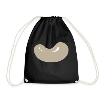 kidney beans beans veggie vegetables vegetables12 - Drawstring Bag - black - Front