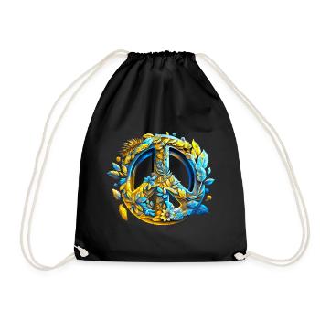 Symbole de paix, Ukraine, signe de paix, paix - Sac de sport léger - noir - Devant