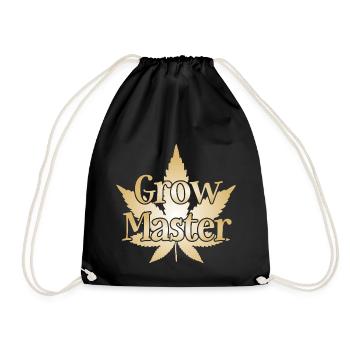 Grow Master - Cannabis - Marijuana - Marihuana - Turnbeutel - Schwarz - Vorne