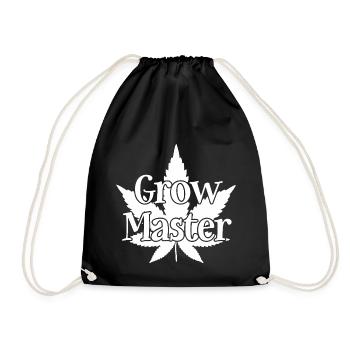 Grow Master - Cannabis - Marijuana - Marihuana - Turnbeutel - Schwarz - Vorne