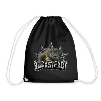 TMNT Mutant Mayhem Avec Rocksteady - Sac de sport léger - noir - Devant
