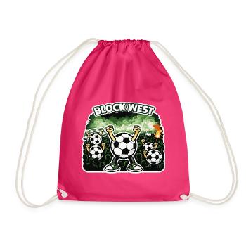 Bloc Ouest | Maillot de supporter de football – Curve & Stade - Sac de sport léger - fuchsia - Devant