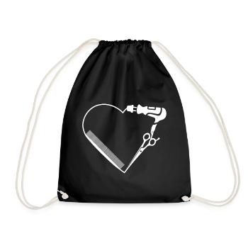 Cisailles capillaires et sèche-cheveux - Sac de sport léger - noir - Devant