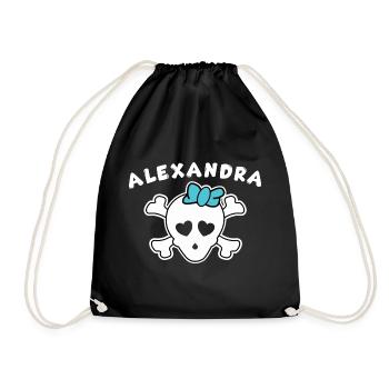 Pirate Alexandra Design pour Filles et Femmes - Sac de sport léger - noir - Devant